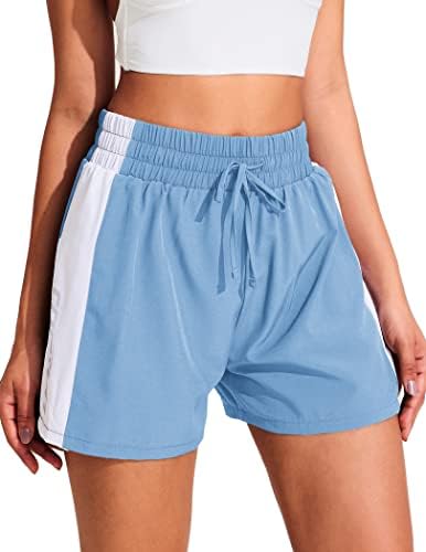 Coorun Women's Athletic Scort Shorts High Without Gym Exercício de bolso de roupas esportivas rapidamente seca seca