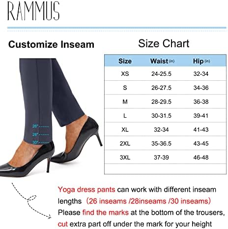 Calças de vestido de ioga feminina com bolsos 26 /28/30 Leggings de trabalho de trabalho para mulheres calças magras para