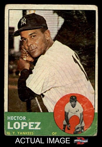 1963 Topps 92 Hector Lopez Uer Fair Yankees