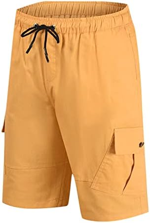 Ticcoy Shorts de carga masculina Cintura elástica e relaxada Fit Casual Outdoor Luz de trabalho