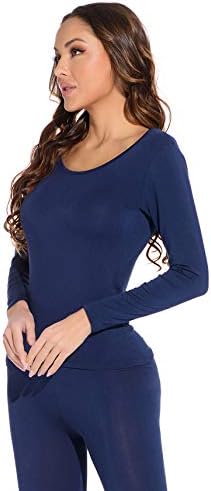 McIlia Ultrathin Modal Térmico Baselayer Top Scoop Pescoço de Manga Longa