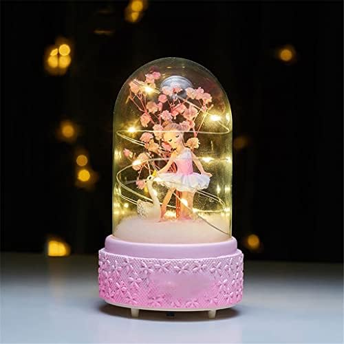 Dlvkhkl Crystal Ball Led Box Box Girl Birthday Gift Home Decoration Child Princess Girl Dancing Music Box Sky