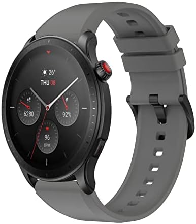 IPARTSONline Sports Band compatível para Huami Amazfit GTR 4/GTR 3/GTR 3 Pro/Gtr 2/Gtr 47mm Smartwatch Silicone Substacem