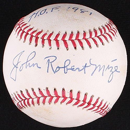 Rare Rawlings Baseball Johnny John Robert Mize Hof 1981 Yankees PSA autografado - bolas de beisebol autografadas