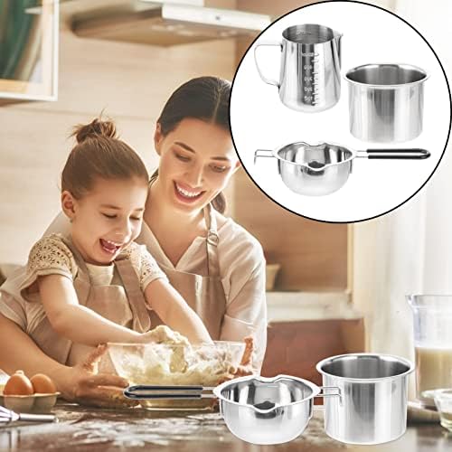 Fomiyes Cheese Foundu Chocolate Melting Pot Desen Set Aço Antendutivo Ferramenta de cozinha Ferramenta de cozinha para chocolate,