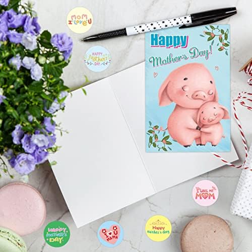 Cartões de dia das mães da árvore de ceiba feliz dia das mães com envelopes para crianças variadas cartas de notas em