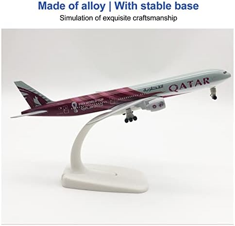 Alloy Diecast Plane Model, modelo de avião liga qatar 777 Aeronaves de passageiros decoração de casa