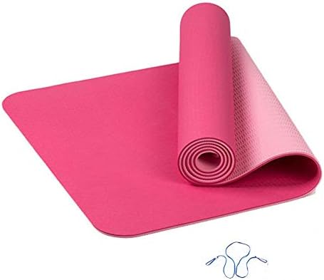 Nfelipio Yoga Mat 6mm sem deslizamento Yoga Mat Fitness Gym Pilates Colchonete Pad Sport Sport Mat