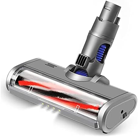 Escova de rolos turbo elétrico ISAMEX para Dyson V6 DC58 DC59 DC61 DC62 Brush de liberação rápida com luz LED compatível