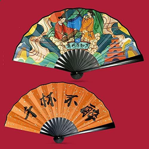Houchu Fan dobring estilo chinês decoração de decoração ornamentos de arte para festa de casamento artesanato de fã de ferramentas
