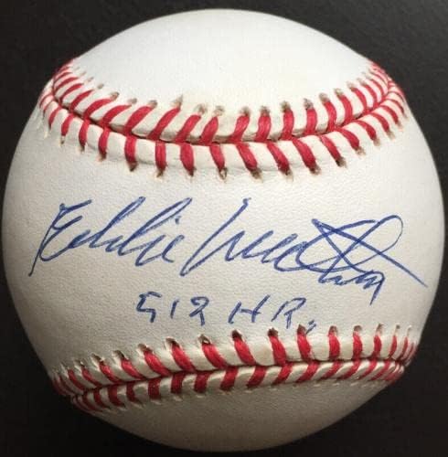 Eddie Mathews 512 HR assinado na Liga Nacional Baseball, PSA COA - Bolalls autografados