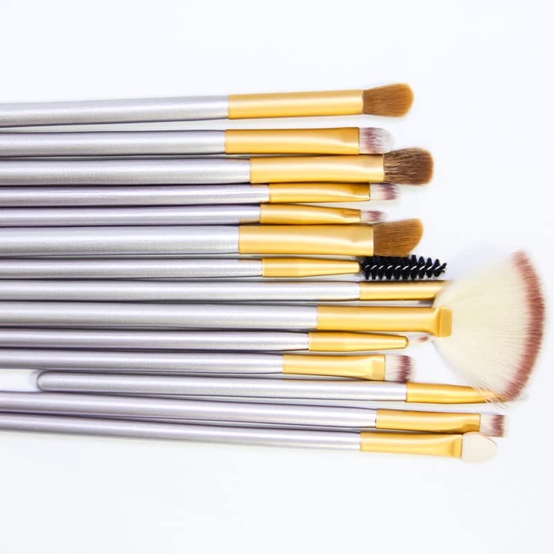N/A 12pcs Bruscos de maquiagem de champanhe definido para fundação cosmética Powder blush sombra Kabuki Blending Makeup