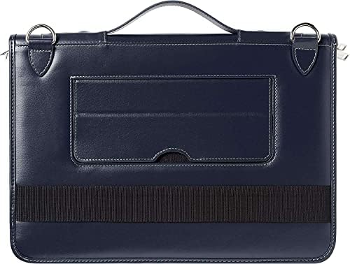 Broonel Blue Leather Laptop Messenger Case - Compatível com o Lenovo ThinkBook 14S -IML 14