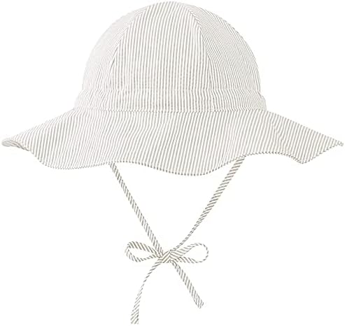 Baby Sun Hat Capinho Chapéus de Menina Baby UPF 50+ Crianças de Berquinho de Crianças de Verão Praia Lia larga