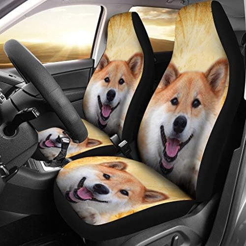 Pawlice Shiba Inu Print Print Car Seat Covers