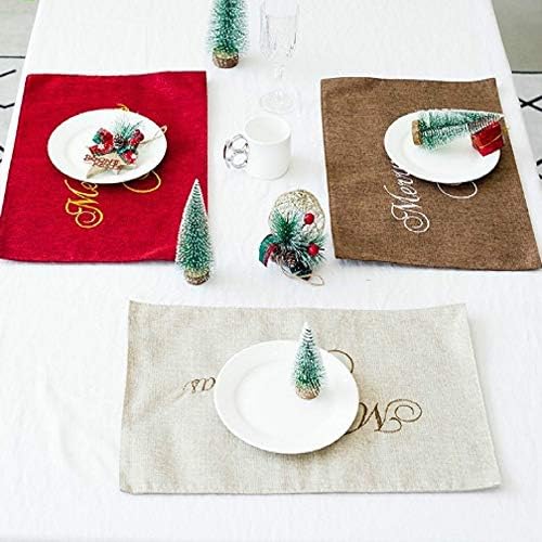 Decoração da temporada 2 PCs Decorações de Natal, tapetes criativos de mesa de Natal, faca e tapetes de garfo.