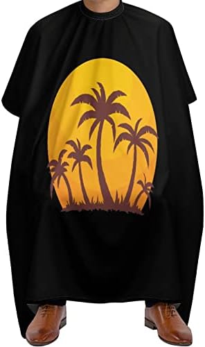 Hawaii Sunset and Palm Trees Trees Barber Cape Profissional Cabelo Corte de Avental Cape Barber Acessórios para homens