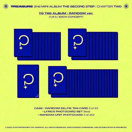 Treasure 2nd Mini Álbum [O segundo passo: Capítulo Dois] Álbum de tag YG Set Set.