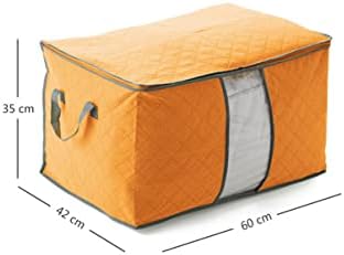 Zerodeko 3pcs Caixa de travesseiro grande de roupas dobráveis ​​Cobertor de armazenamento subordinado Organizador de contêiner Space