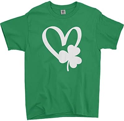 Threadrock Kids St Patricks Day Shamrock Heart Youth T-Shirt