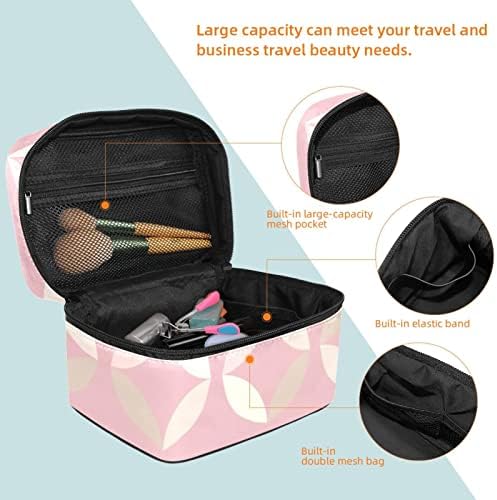 Bolsa de maquiagem de viagem com compartimento, abstrato Big Cosmetic Case Caso de beleza personalizado Caixa de beleza