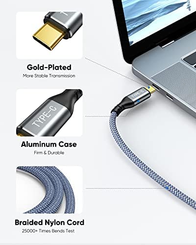 Highwings USB C a HDMI Cabo [4K@60Hz], 6ft USB 3.1 Tipo C para HDMI 2.0 Cord, [Thunderbolt 3/4 Compatível] Para MacBook