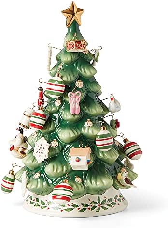 Lenox Treasured Traditions Advent Calendar Tree Set, 3,70, marfim, 25 peças