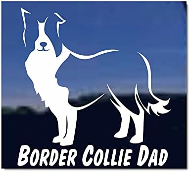 Border Collie Papai Dog Vinil Janela Auto Decal