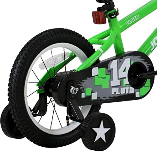 Joystar Pluto Kids Bike para meninos e meninas de 3 a 13 anos com rodas de treinamento para 12 14 16 18 18 polegadas de bicicleta,