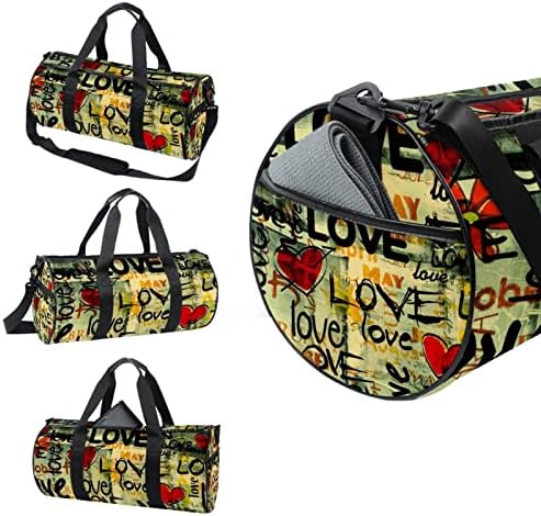 Mamacool Love Duffel ombro Bolsa de Travel Saco de Viagem para Ginásio para a Dança Esportiva Viagem Para Viagem