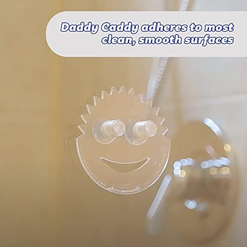 Scrub Daddy Sponge Solder - Daddy Caddy - Suporte de esponja de sucção para esponja de rosto sorridente, copos de sucção