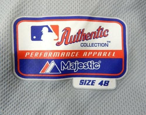 Miami Marlins Kevin Mattison 4 Game usou Grey Jersey DP13702 - Jerseys MLB usada para jogo MLB