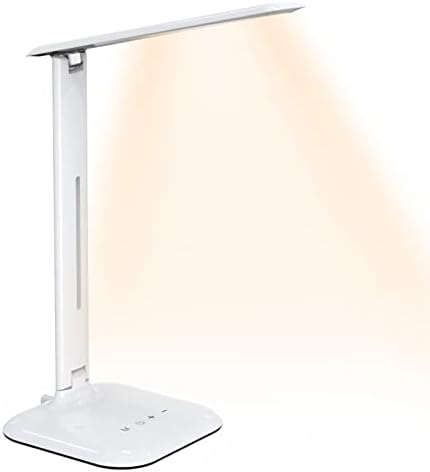 Lâmpada de mesa LED Rensanr, luz da mesa com 3 modos de cores, 5 níveis de brilho, lâmpadas de mesa de controle de toque,