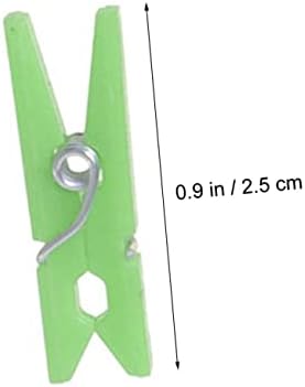 Sewacc 100pcs mini pinos para roupas clipes de artesanato fotográfica clipe pequeno clipe pequeno clipe de plástico clipe