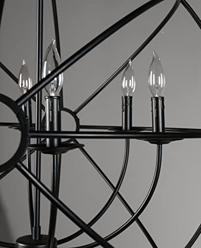 Lustre voltaire, preto