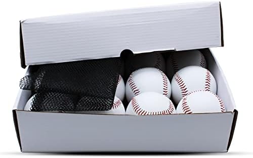 Magicorange Baseball, 12 bolos de bolas de beisebol praticam treinamento de beisebol de beisebol sem marcação Baseball Soft Toss, rebatidas,