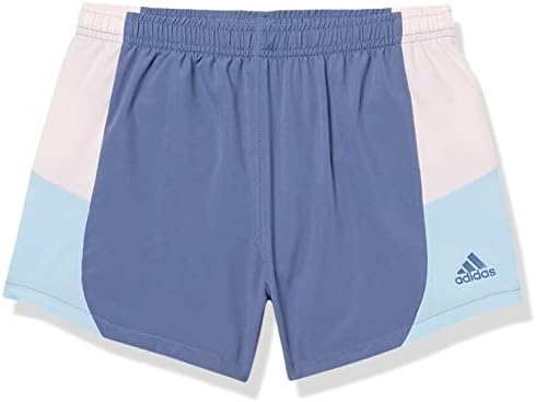 Grande cintura elástica das meninas da adidas tecida curta