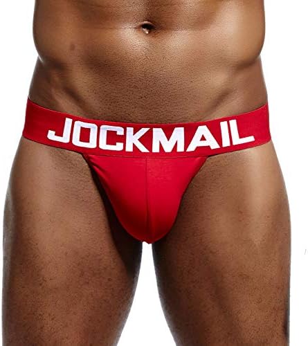 Jockstrap Athletic Supporters for Men Waudanha elástica respirável G-g-strings Aprimorando a bolsa elástica de lingerie de lingerie