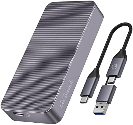 Gigimundo AJM40C USB4.0 M.2 NVME SSD Gabinete e 512g 20gbps USB-C Pacote SSD portátil USB-C