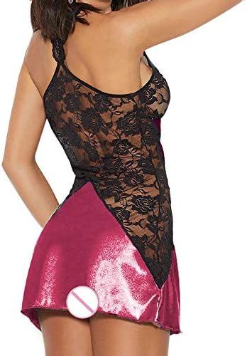 AAYOMET Women's Lingerie Sexy Mulheres Naughty Mulheres Sexy Cinelah Lace Bodysuit One Piece Lingerie Deep V Teddy Mini