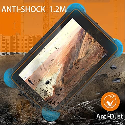 GHKJOK Rugged Android Tablet Scanner: comprimido robusto de 8 polegadas Android 10 comprimidos de serviço pesado 1200 * 1920 IPS