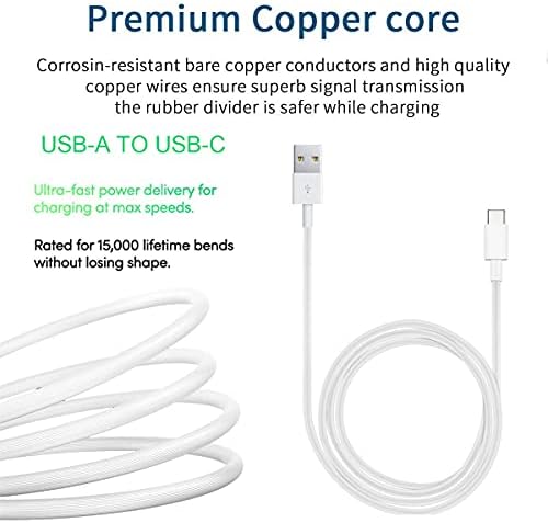 Carregador do adaptador de energia CA de 5V e cabo de carregamento USB de 5 pés compatíveis com VTech RM5754/HD/2HD, VTECH RM5764/HD/2HD, VTECH RM5864/HD/2HD, VTECH RM7754/HD/2HD, VTech RM7.