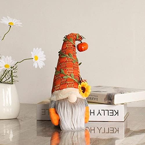 NC Fall Gnome Pumpkin Sunflower sueco Nisse Tomte Elf Elf Dwarf Plush Ornamentos para o Natal Autumn Halloween Decoração de Ação