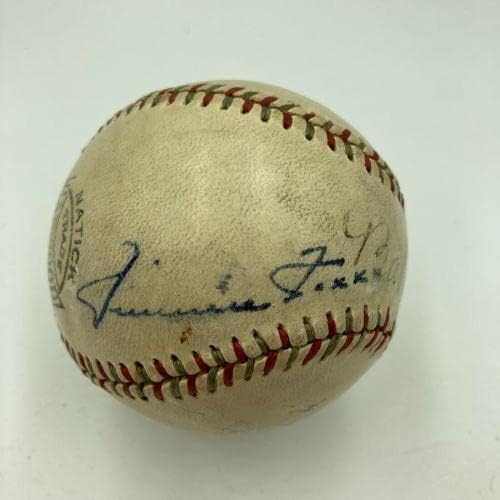 Babe Ruth Lou Gehrig Jimmie Foxx assinou o Baseball da 1920 JSA COA - Bolalls autografados