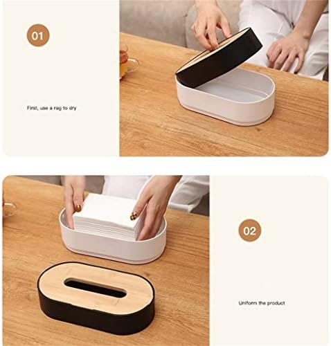 XDCHLK WHITE Living Room Desktop Japanese e Wood Box Box de desenho de papel Caixa de papel criativo doméstico multifuncional