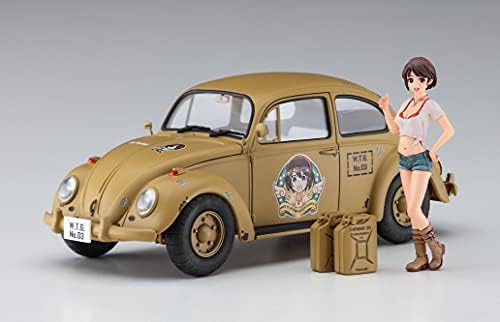 Hasegawa - 1:24 Wild Egg Girls Volkswagen Beetle tipo 1 'rei hazumi' com figura