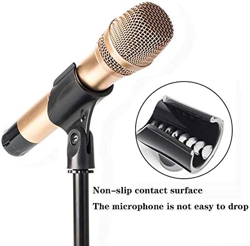 2 Pacote de pacote de clipe de microfone universal, clipes de microfone com adaptador feminino de 5/8 masculino a 3/8, para microfones