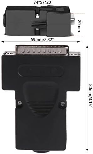 Jienk 5pcs db25 masculino sem solda RS232 Adaptadores seriais de sub-sub-bloqueio do terminal da porta de solda de 25 pinos, com