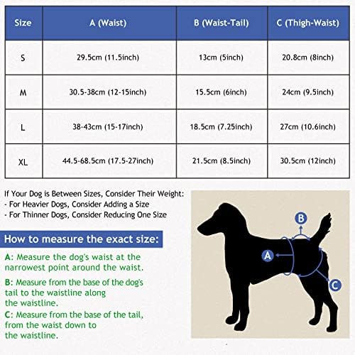 Fraldas de cães laváveis ​​de Wimgsanc - sem vazamentos de fraldas de cachorro reutilizáveis ​​para cães fêmeas, fraldas