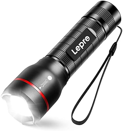 Lepro lanterna LED LE2000 Alto lúmen, super brilhante, 5 modos de iluminação, lanternas de tamanho de bolso zoomable, impermeável
